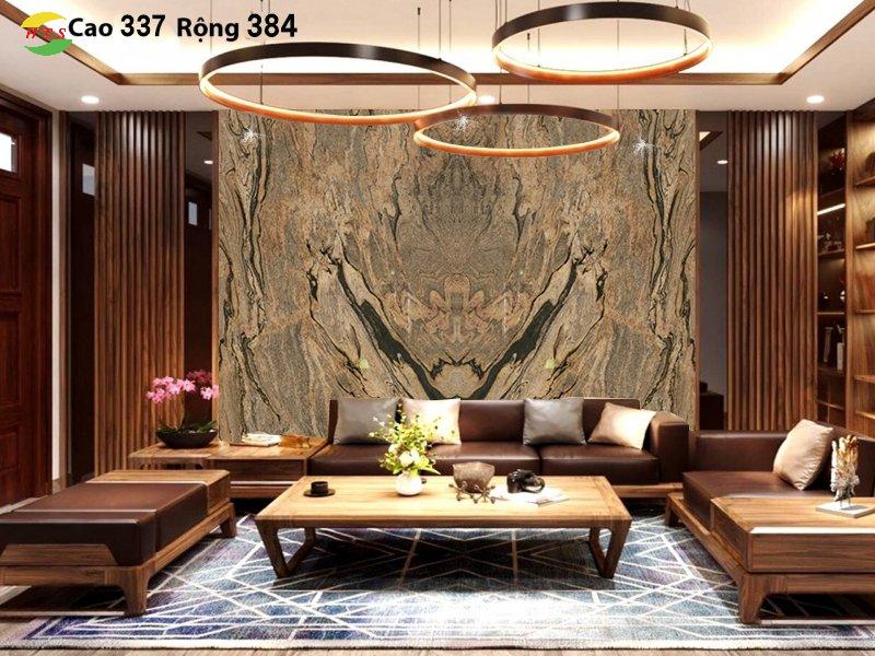tranh đá granite đối xứng